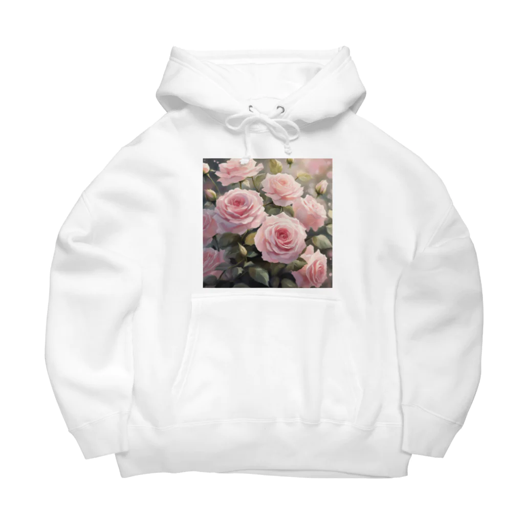 okierazaのペールピンクのバラの花束 Big Hoodie