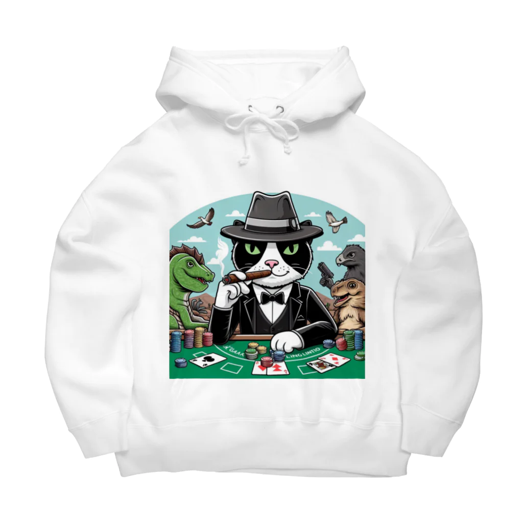 ぴーすけ🃏【ポーカーグッズ】のブラックジャック猫 Big Hoodie