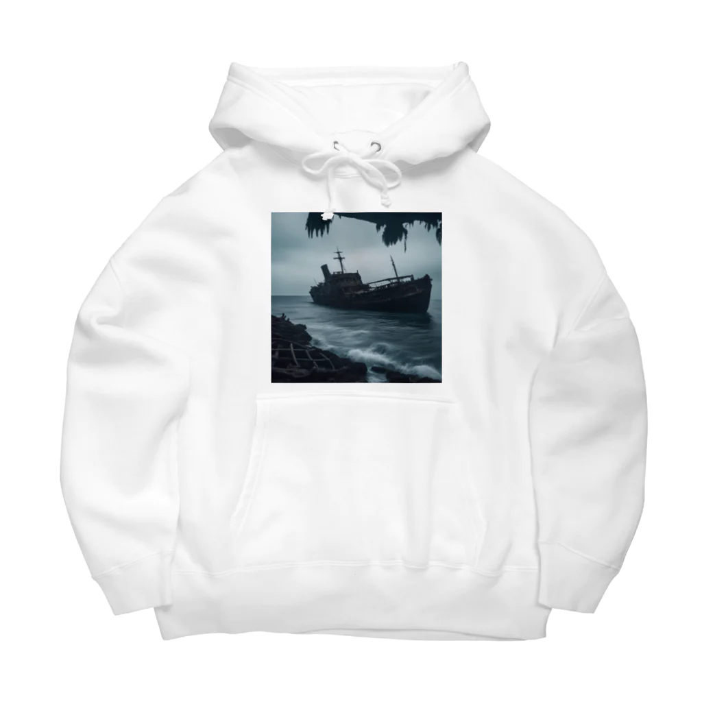 Dark Fの暗黒の海に浮かぶ腐敗した船の墓場 Big Hoodie