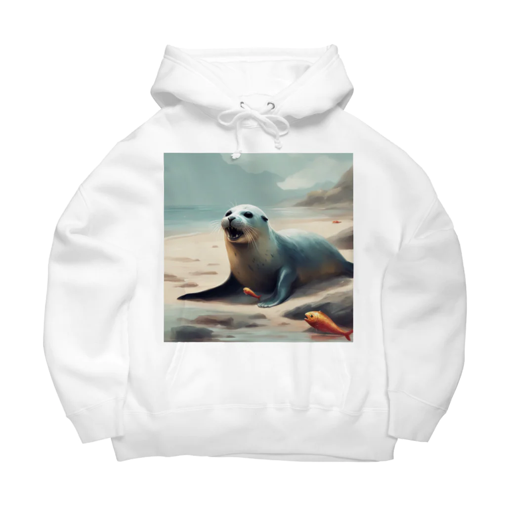 Caneletの食べているあざらし Big Hoodie