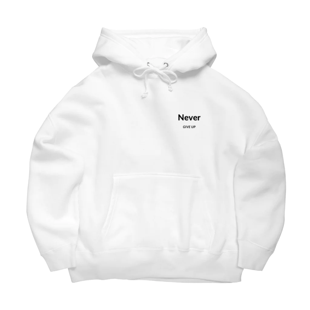 Are you free tonight?のnevergiveup Big Hoodie