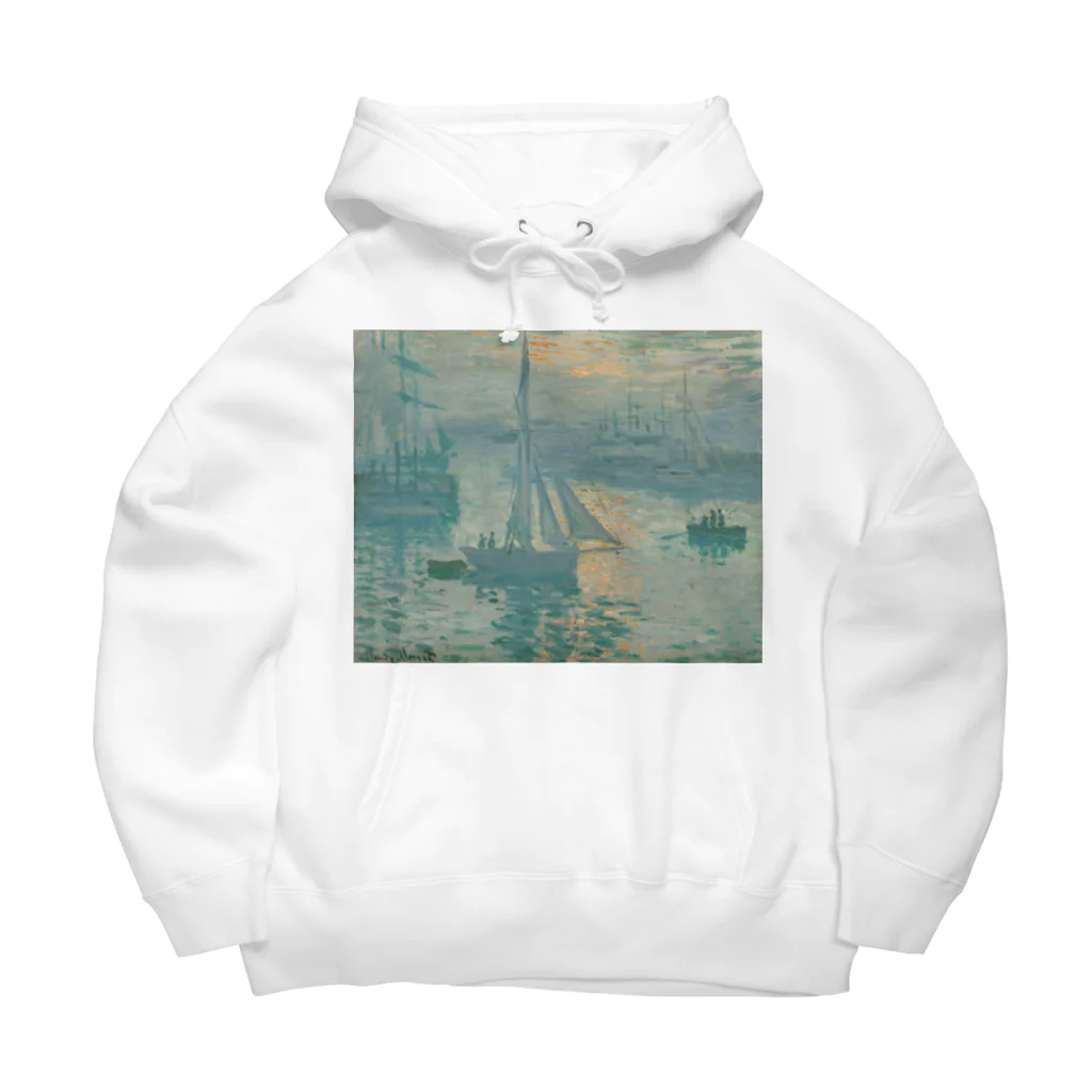 夢見る西洋絵画のクロード・モネ 「日の出」 Big Hoodie