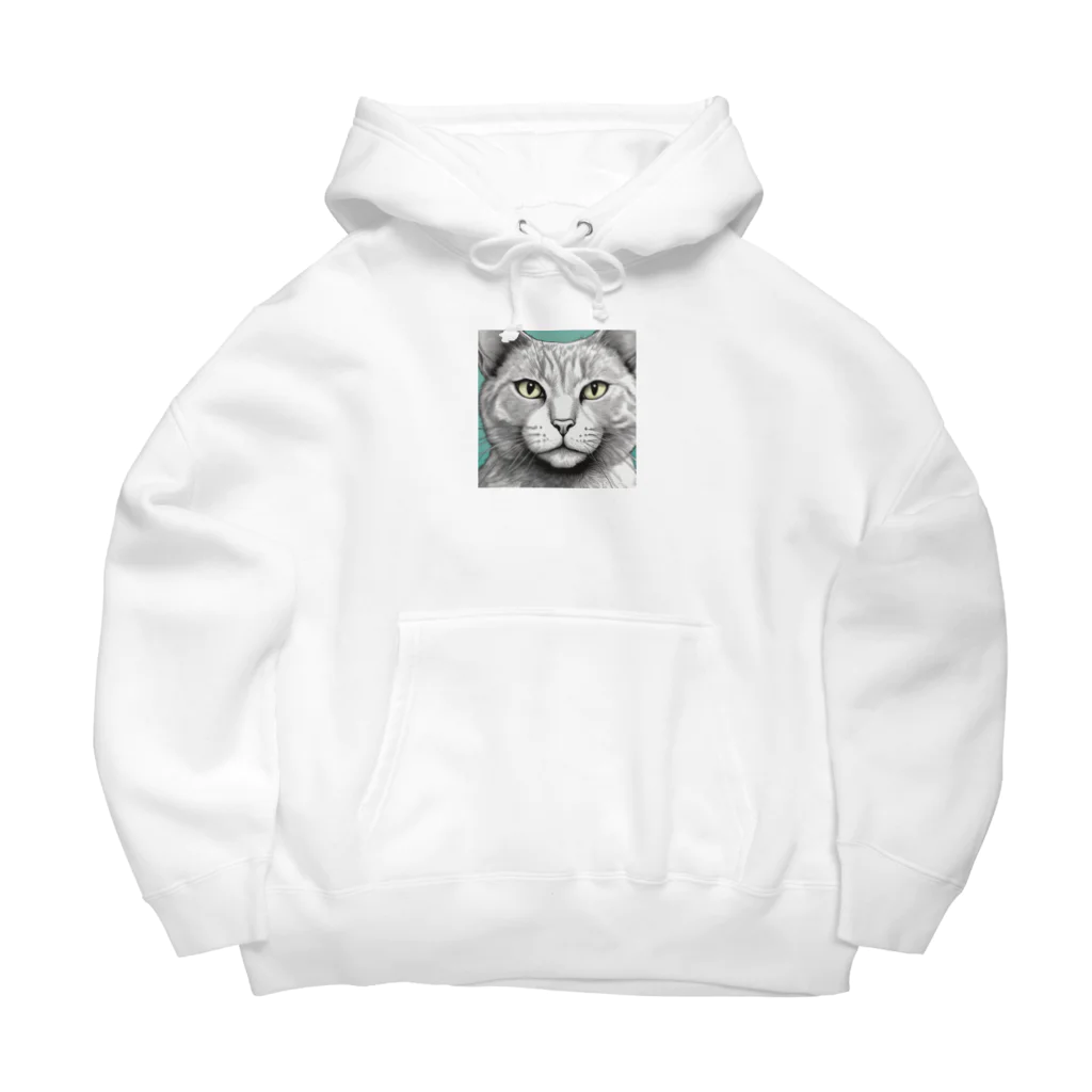 にゃんこーねこのドアップ猫 Big Hoodie