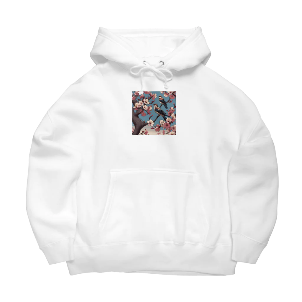 ウェブエンパイアの桜と雀（Cherry blossom & sparrow)  01 Big Hoodie