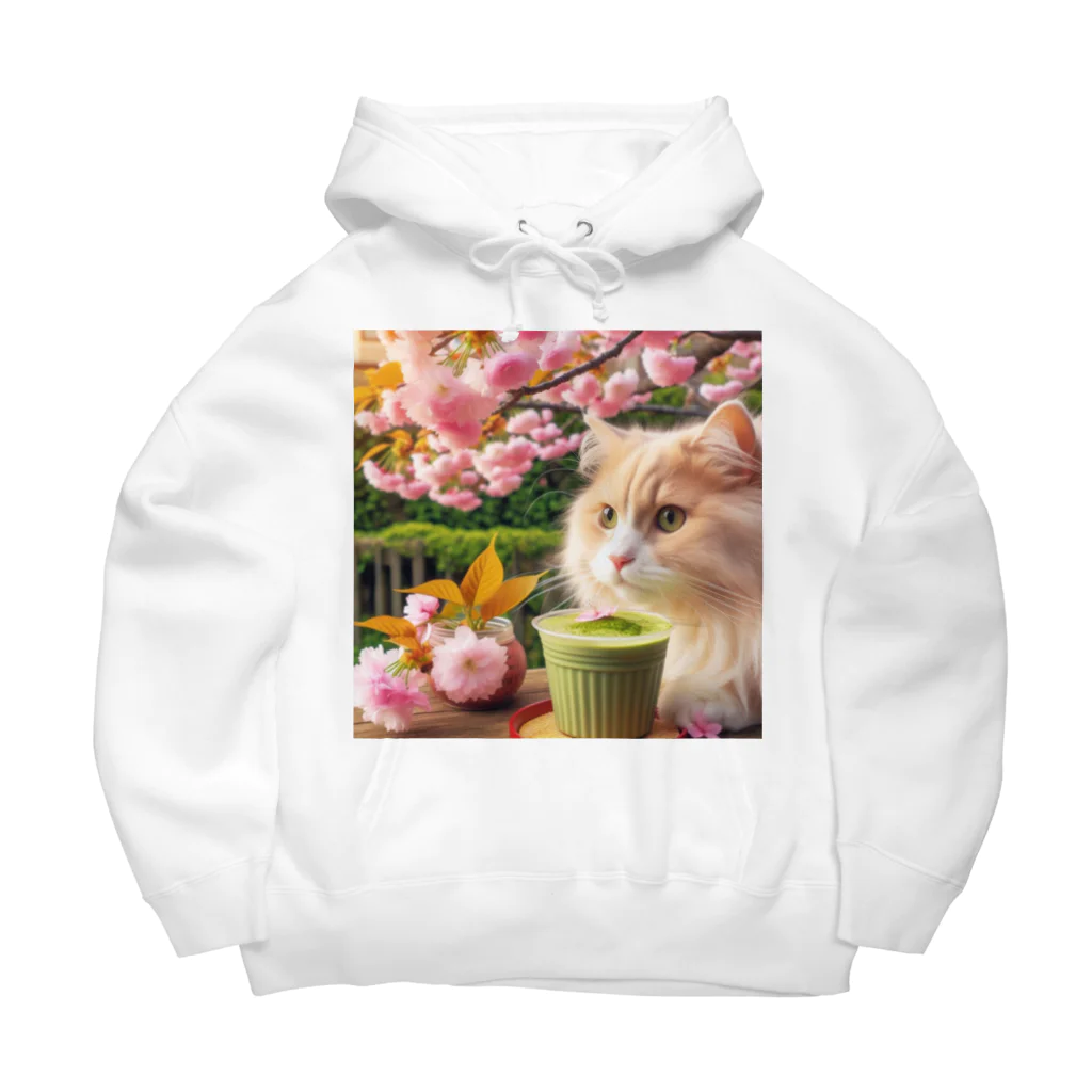 猫と紡ぐ物語の春の訪れを告げる桜満開 Big Hoodie