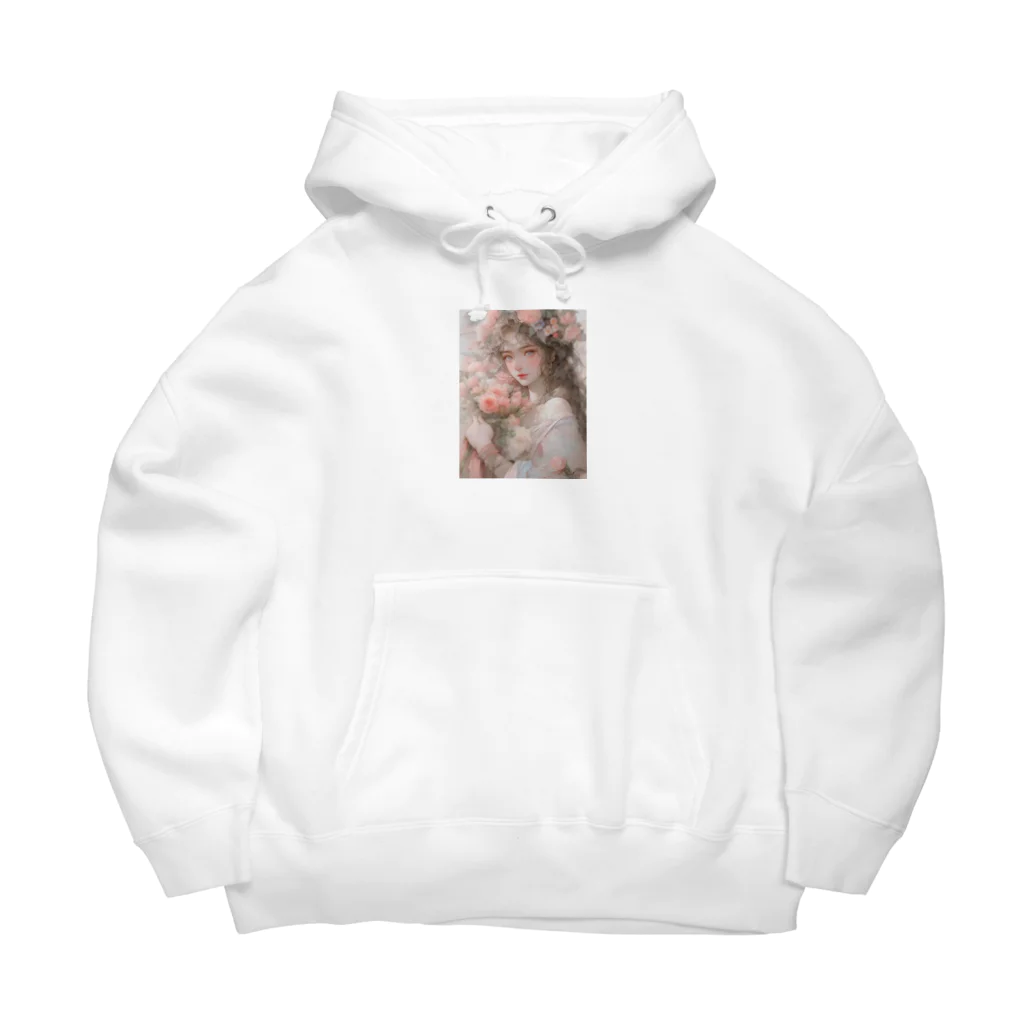 AQUAMETAVERSEのバラの花束と女性　なでしこ1478 Big Hoodie