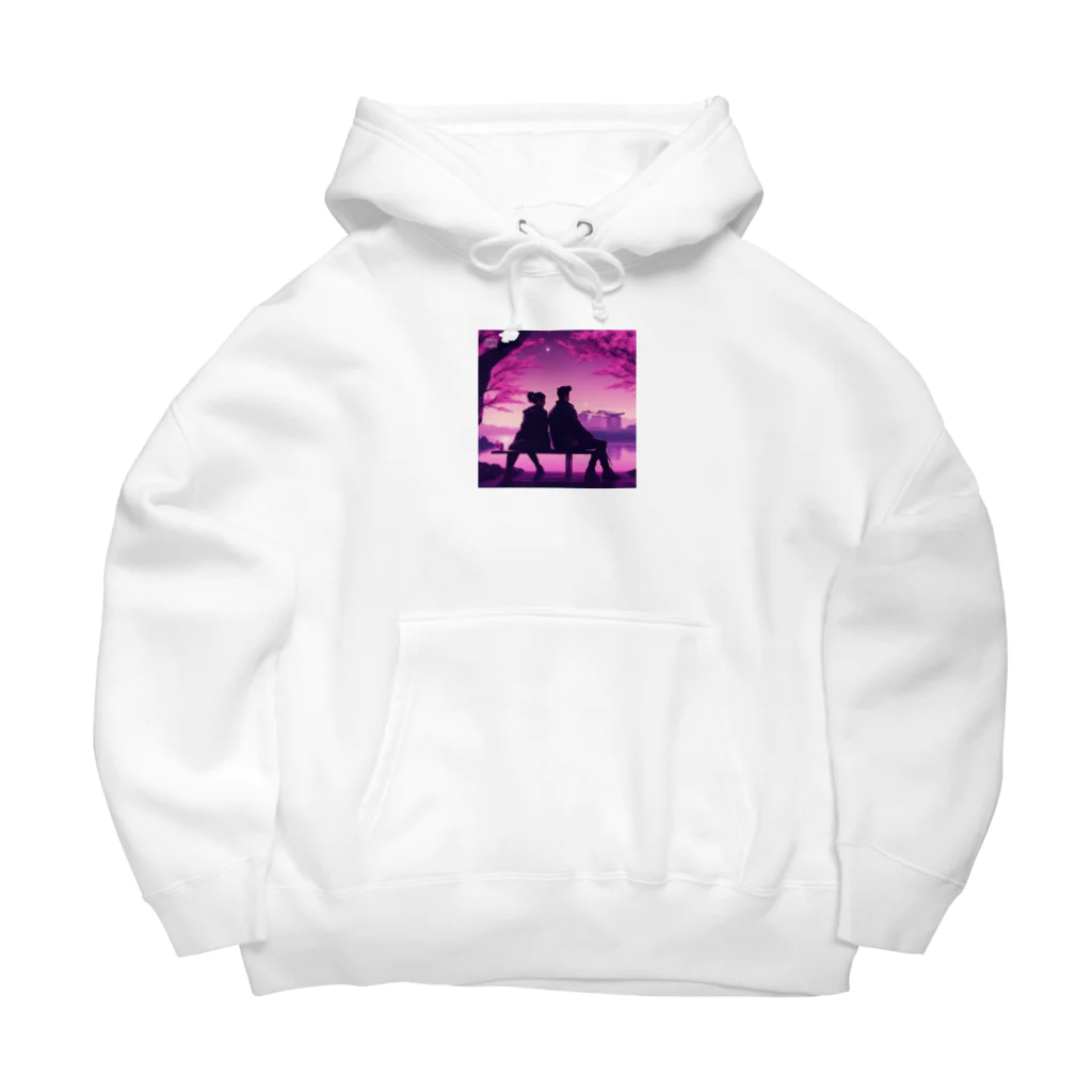 kichamanの夜桜デート Big Hoodie