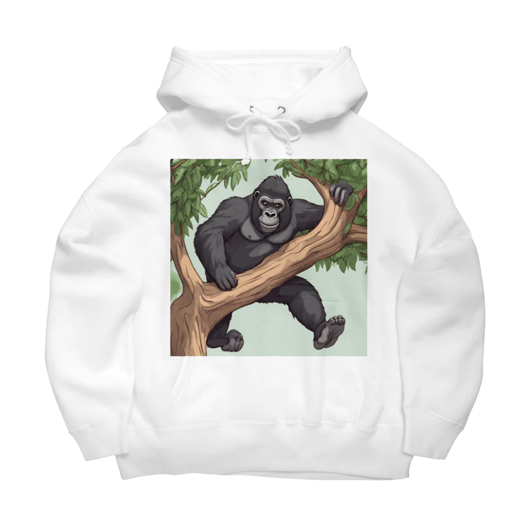 namuhatimanの木を登っているゴリラ Big Hoodie