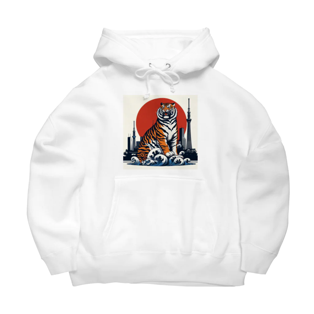 momonekokoの風格漂う王者の虎 Big Hoodie