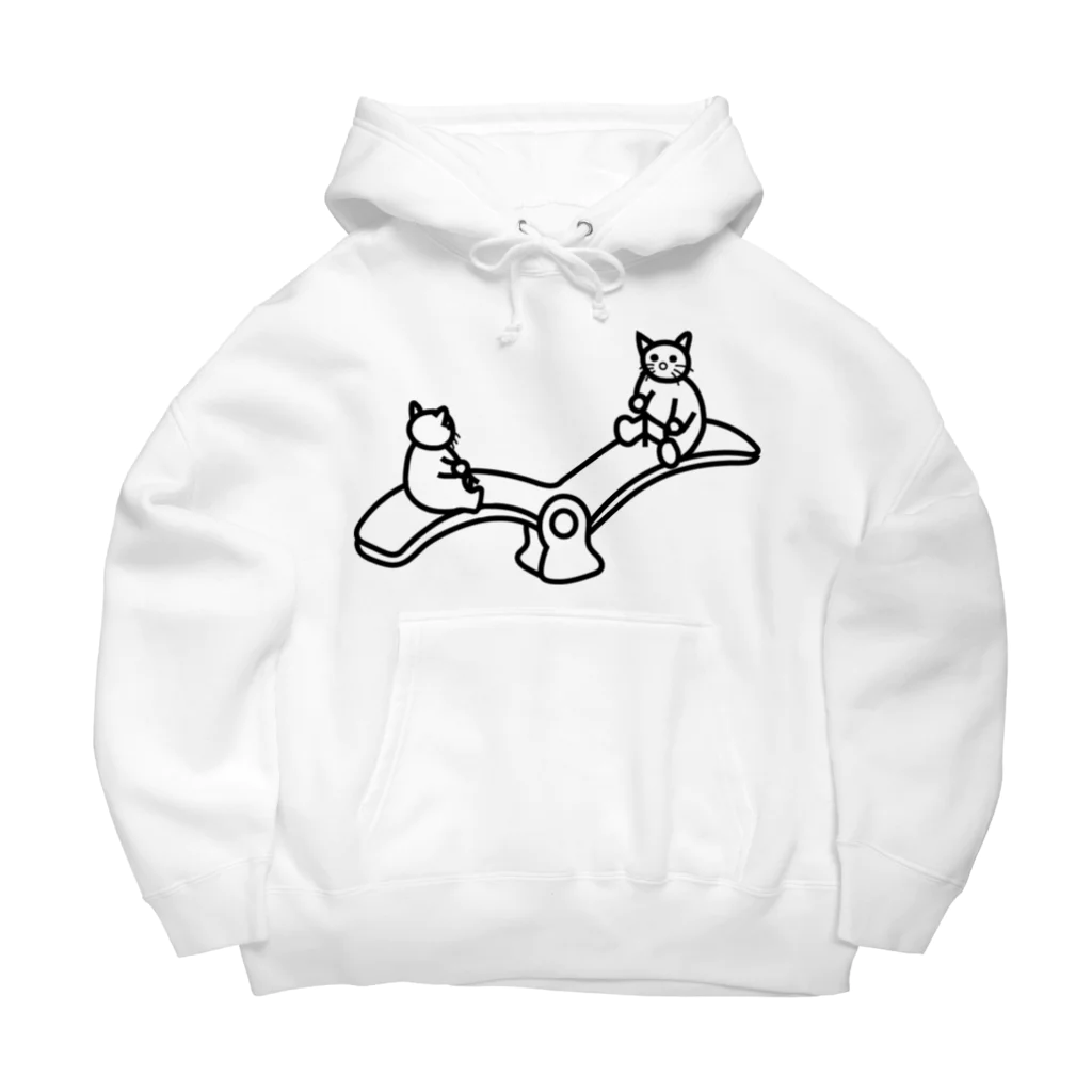 eugorameniwaの猫のシーソー Big Hoodie