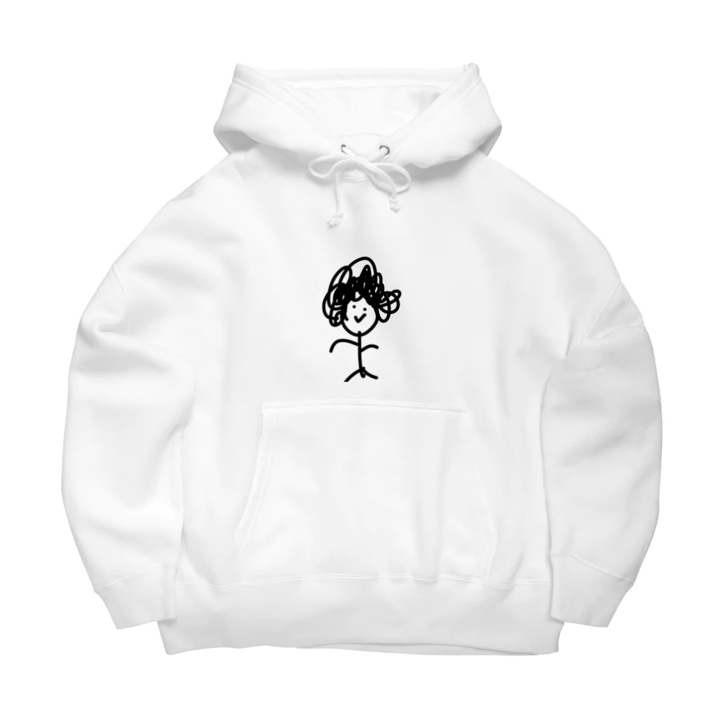 かいちゃんの天パくん Big Hoodie