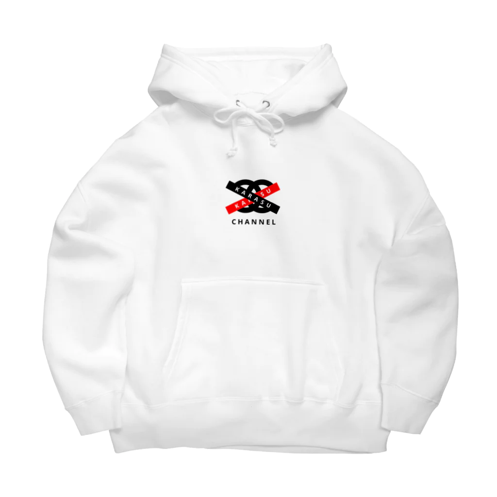 鴉番組公式SHOPのカラスチャンネルオリジナルロゴデザイン Big Hoodie