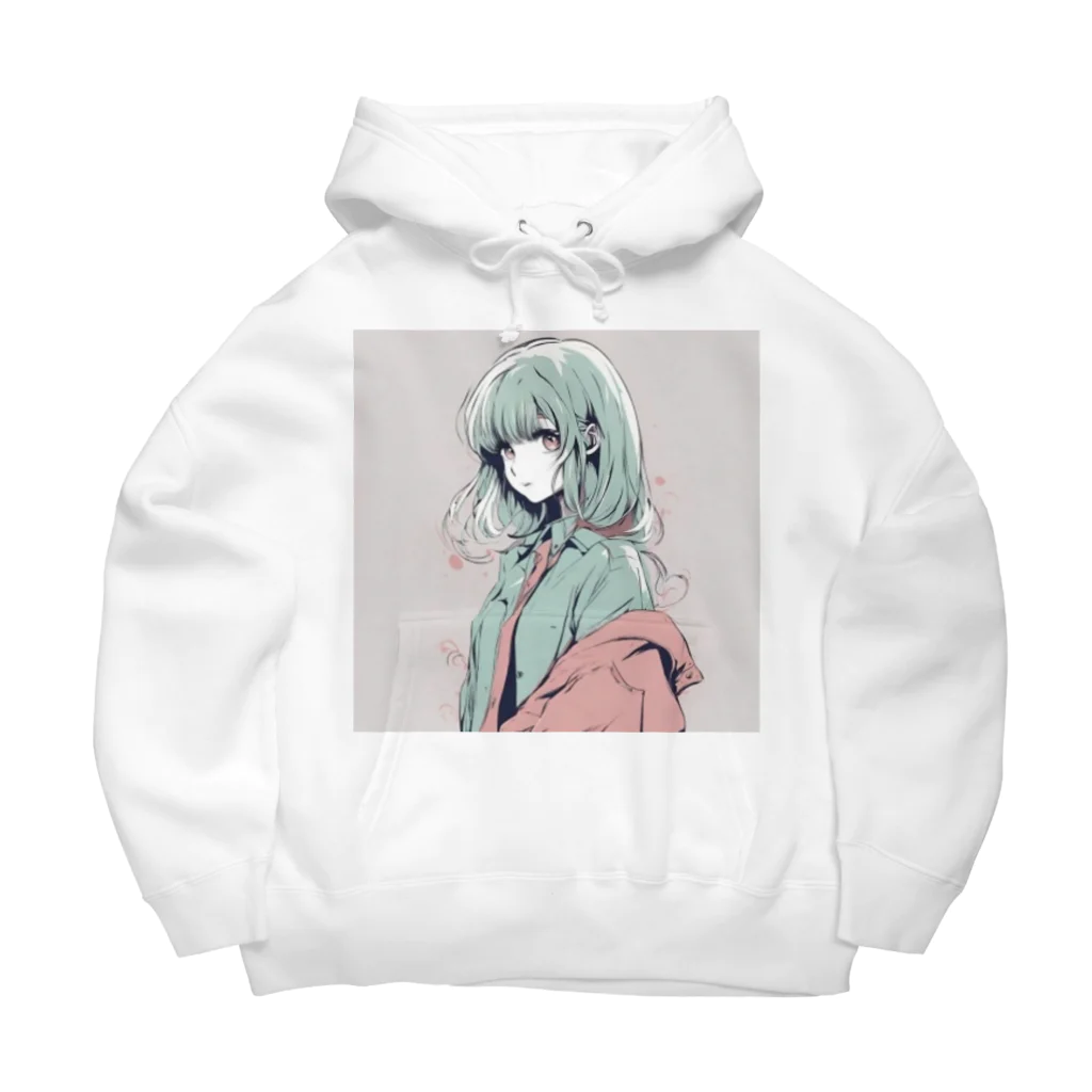 もやしのお店屋さんのチョコミントレディ Big Hoodie