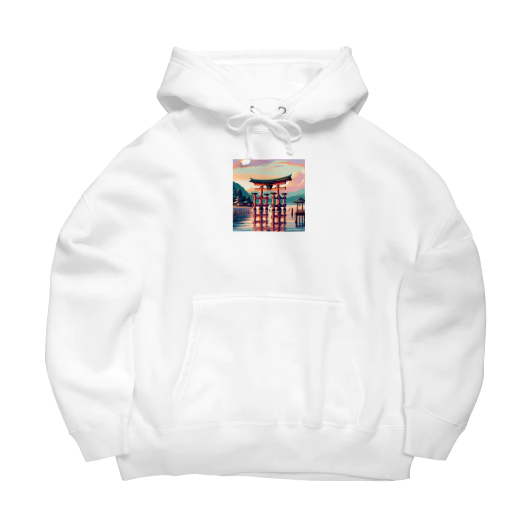 Pixel Art Goodsの厳島神社（pixel art） Big Hoodie