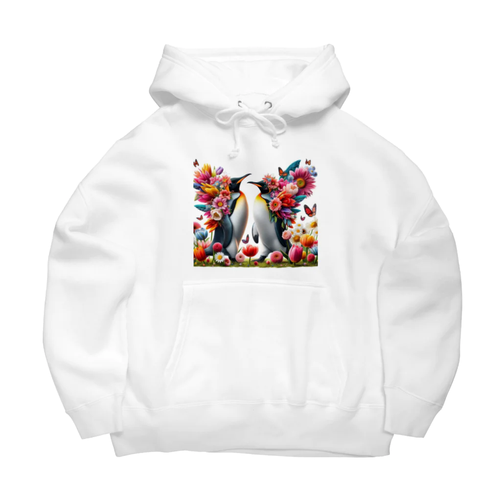 zenjoyのフラワーペンギン Big Hoodie