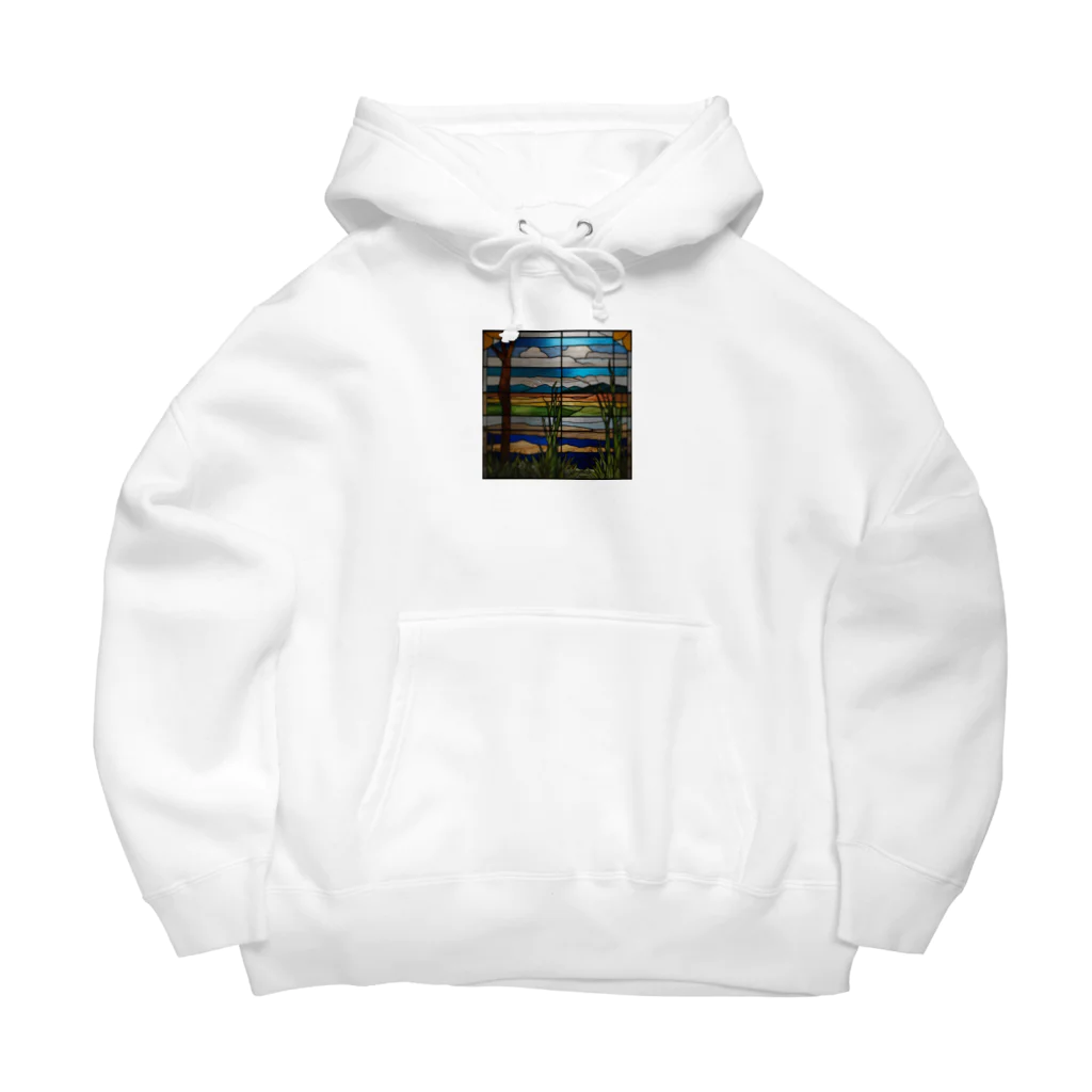 ganeshaの南米の湿地帯のステンドグラスpng Big Hoodie