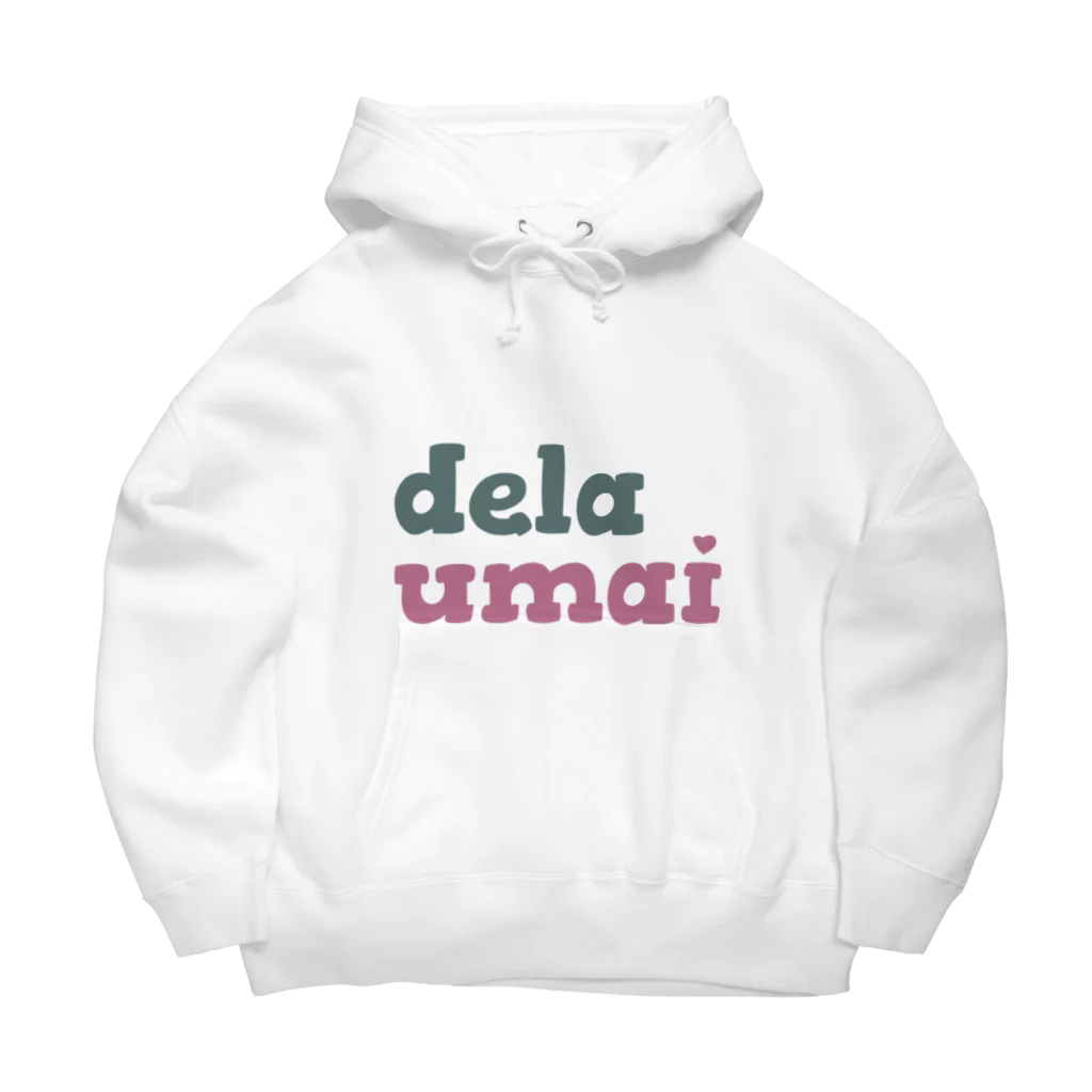 carl-carlのdela umai ロゴ Big Hoodie