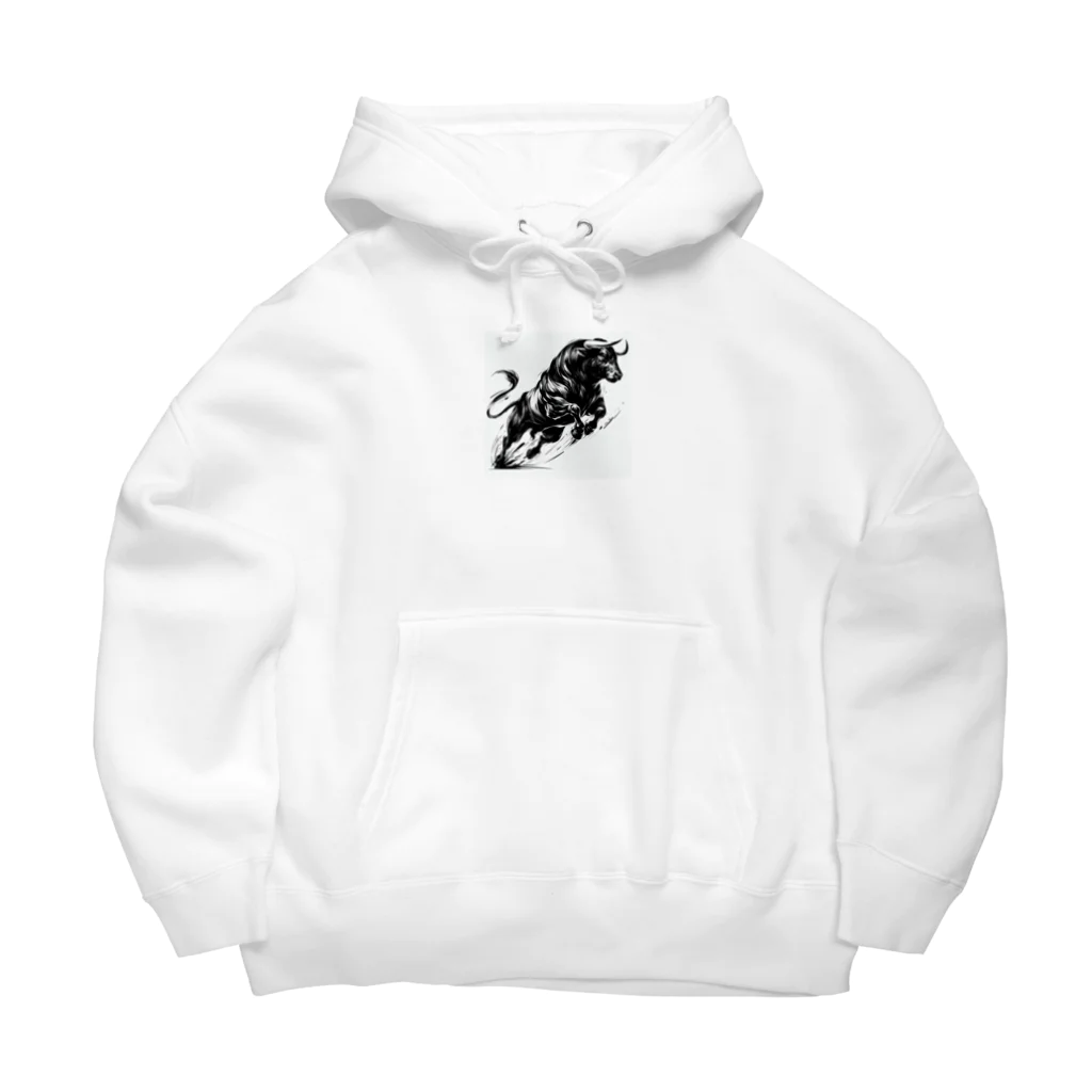 JBの水墨牛 Big Hoodie