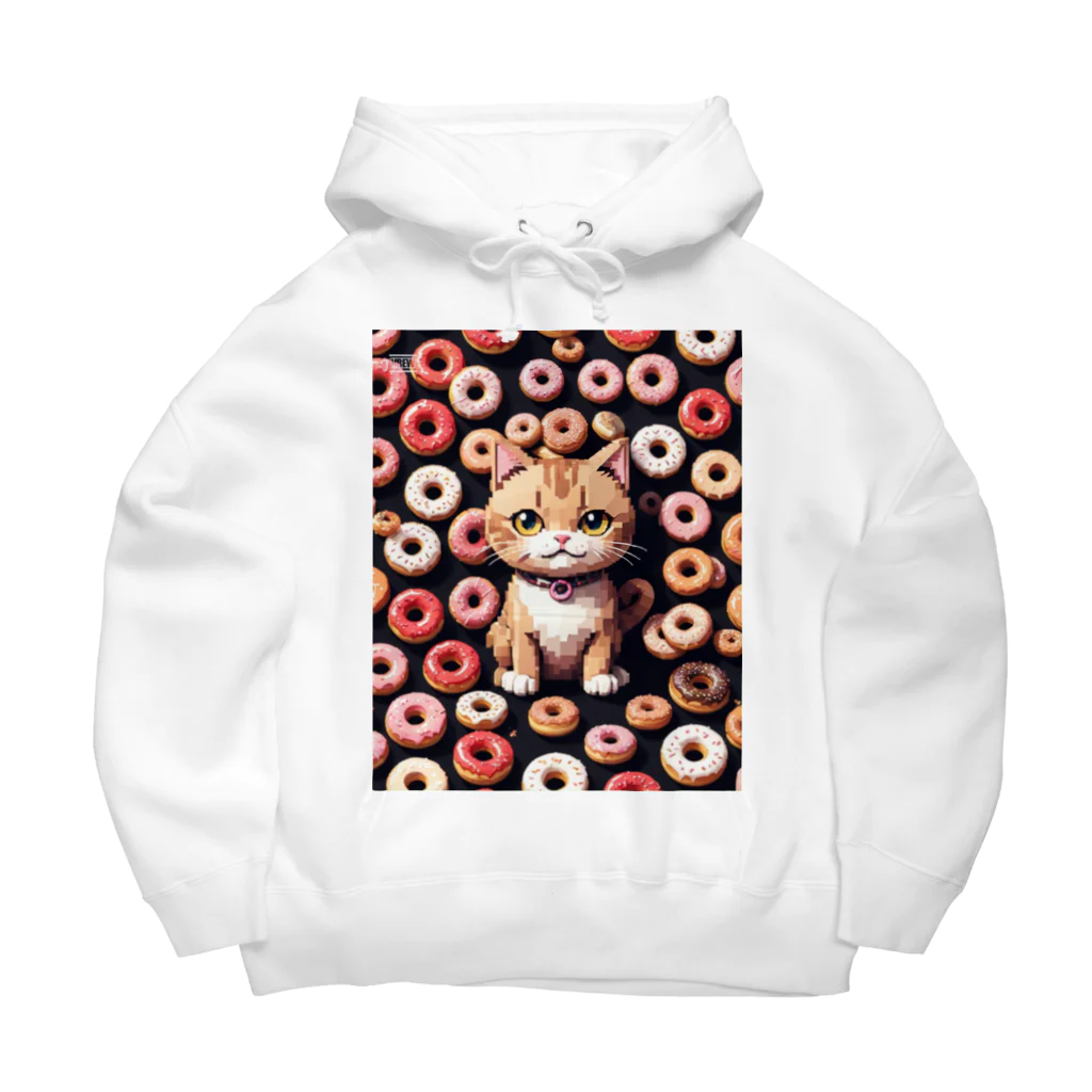 メロンパン猫のドーナツ溢れる猫 Big Hoodie