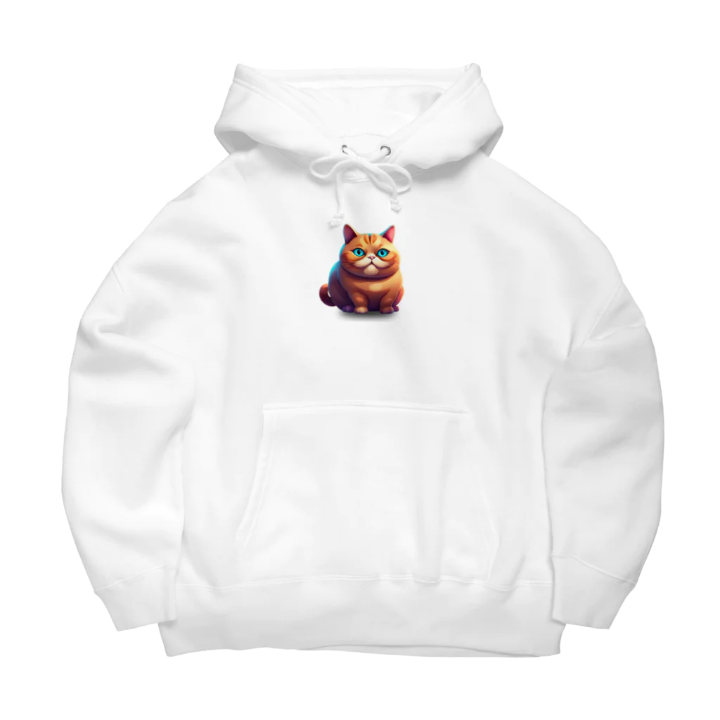 M@designartのぽんぽんデブ猫 Big Hoodie