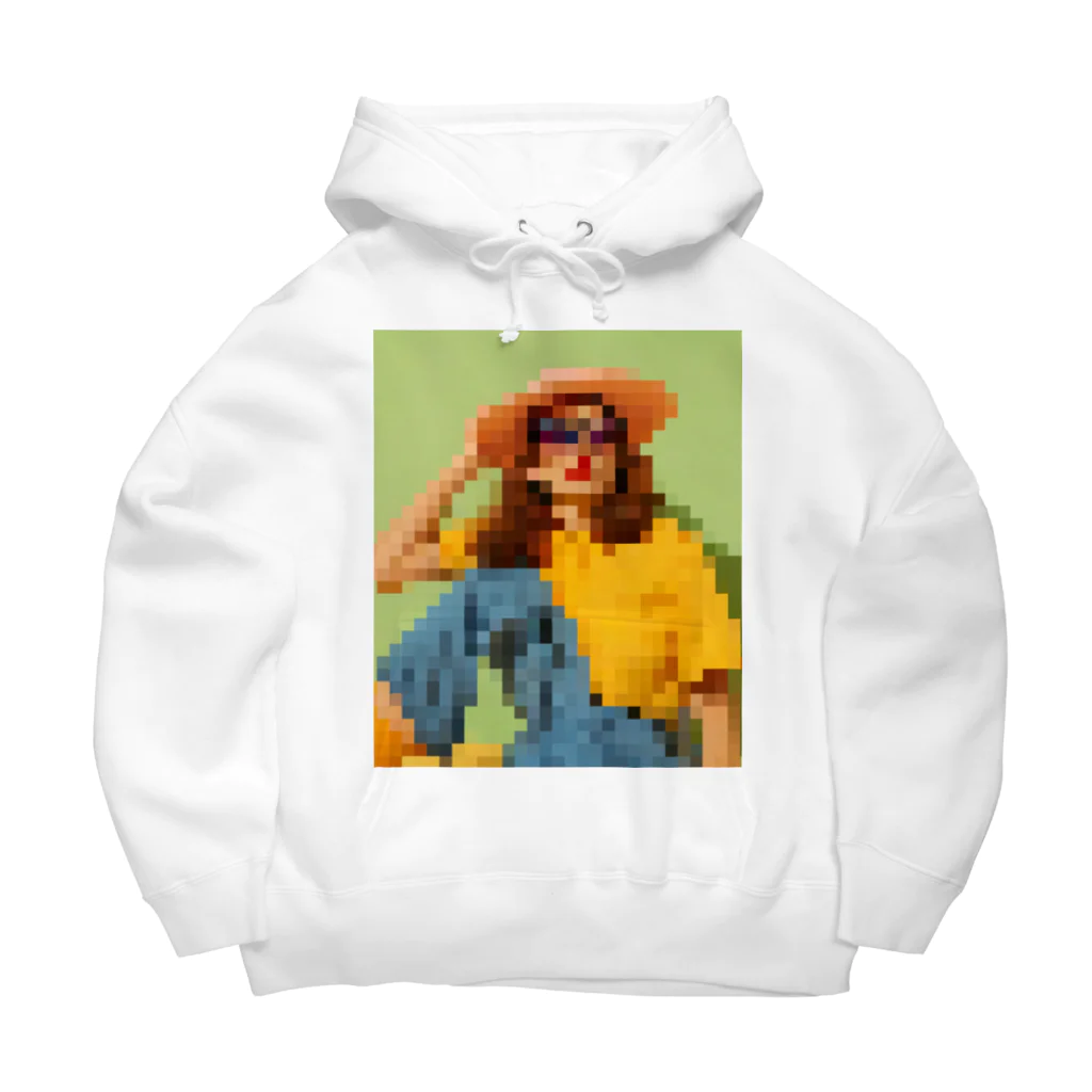 Unique Existenceのart woman mosaic Big Hoodie