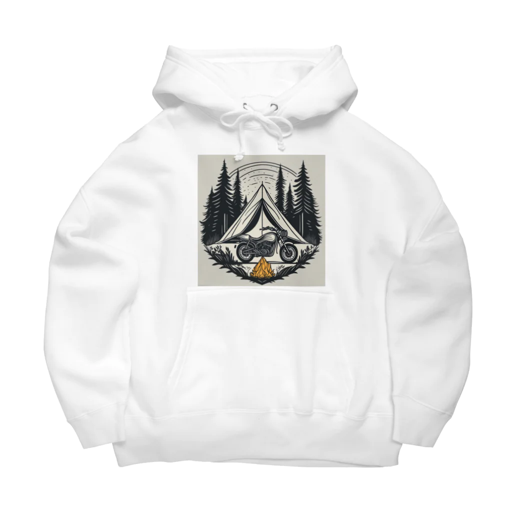 shime_savaのキャンプとバイク Big Hoodie