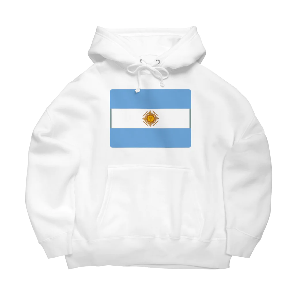 お絵かき屋さんのアルゼンチンの国旗 ビッグシルエットパーカー