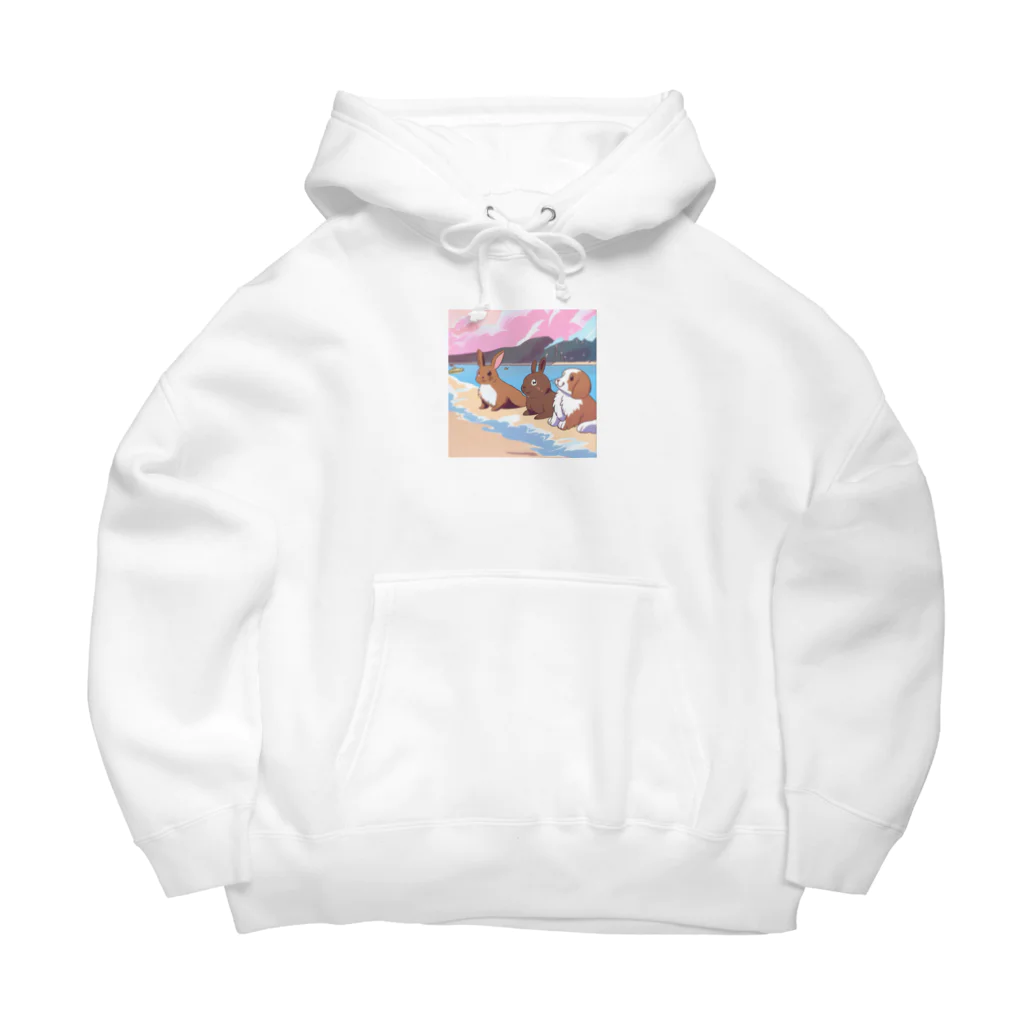 Chama's shopのビーチアニマル Big Hoodie