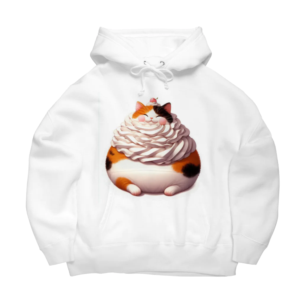 猫屋のクリーム三毛猫 Big Hoodie