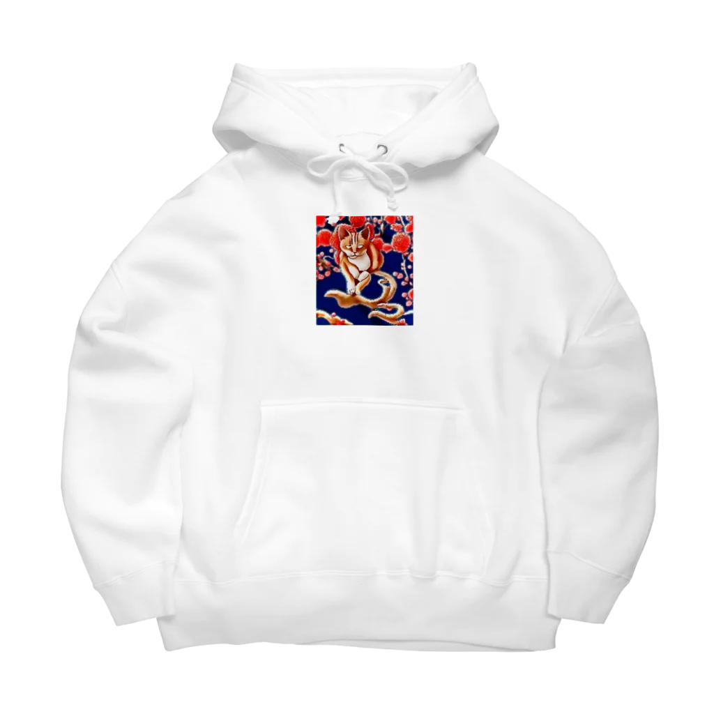 ソルブラインの和風猫｢凡｣ Big Hoodie