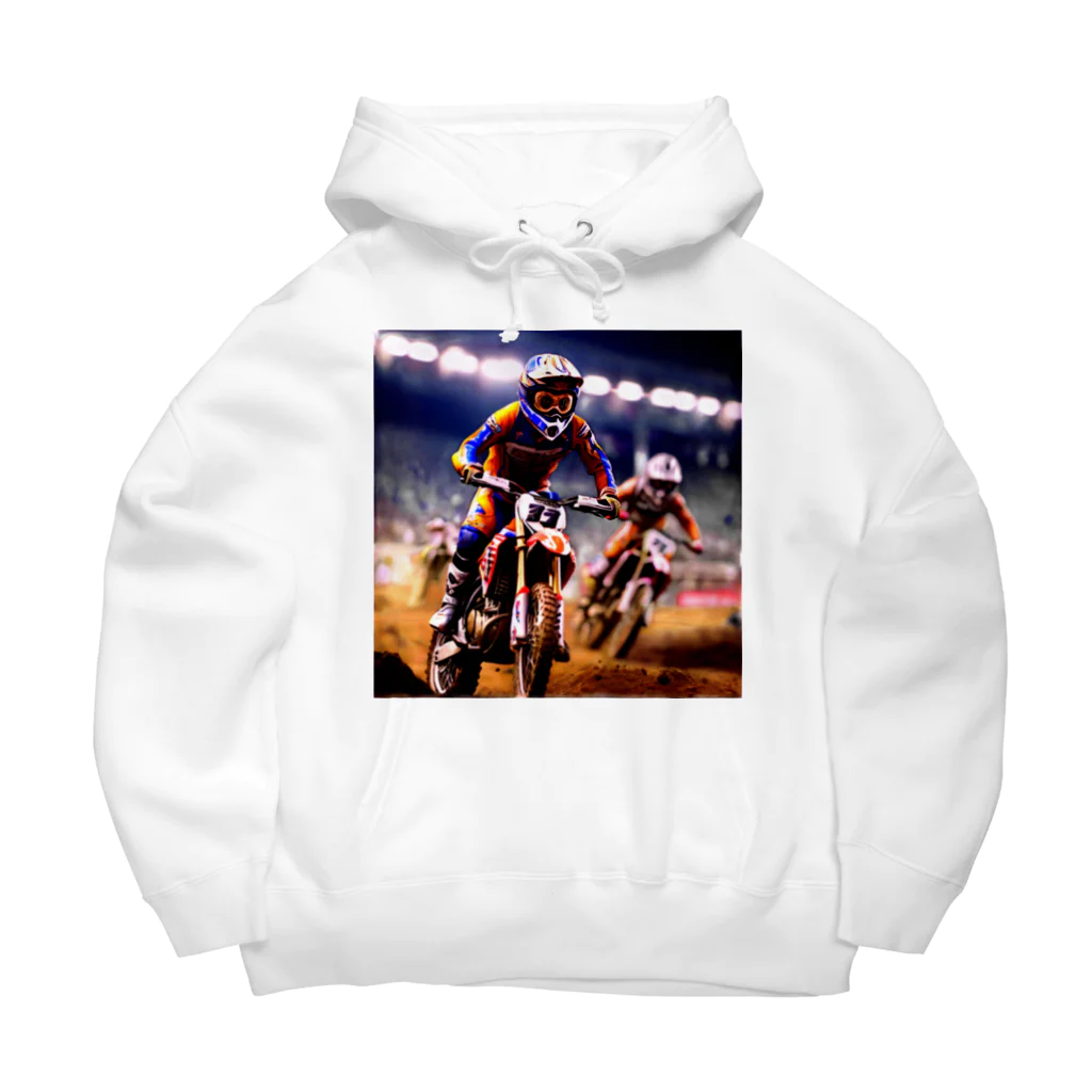 Bikers' Galleryのチャンピオンライド：モトクロスアクション Big Hoodie