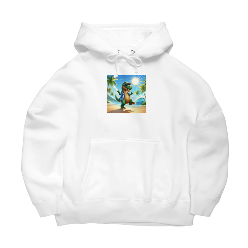 samkorのティラノサウルスのサマーバケーション Big Hoodie