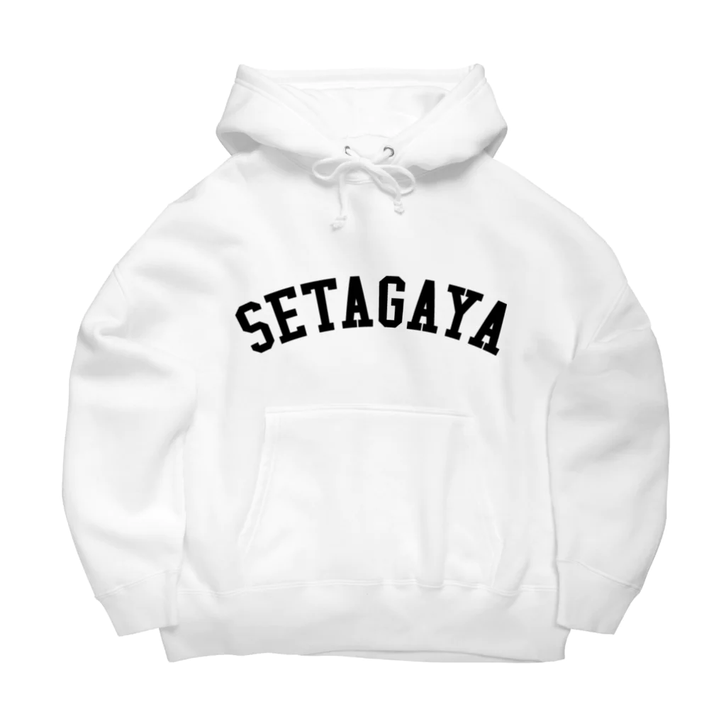 せたが屋さんの世田谷Tシャツ　ブラックロゴ(setagaya item) Big Hoodie