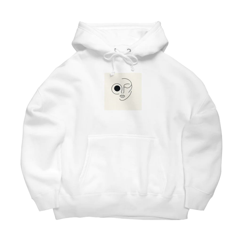 pasupasuの線の人　正面 Big Hoodie