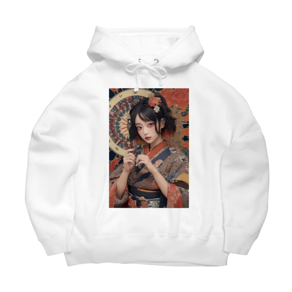 Omaniの浮世絵風美女 Big Hoodie