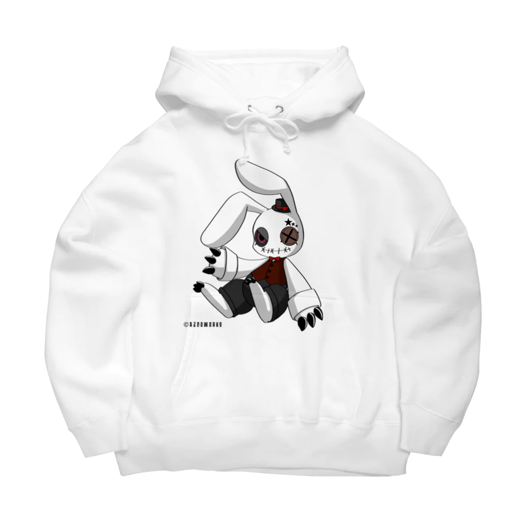AZCo/AZCoWORKs suzuri店のRabbit × Rabbit トーマス ビッグシルエットパーカー