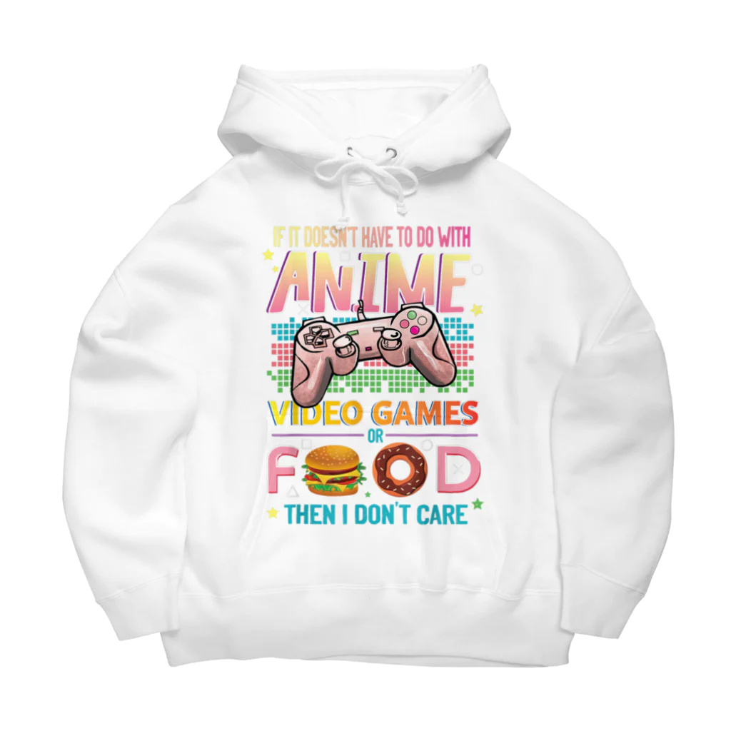 World_Teesのアニメ ビデオゲーム フード - アニメ愛好家へのギフトアイデア 女の子 男の子 Big Hoodie