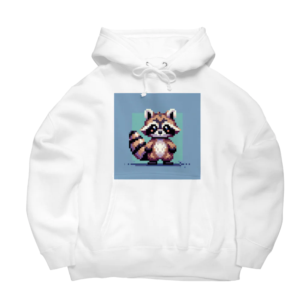 himajinseijin01のドット絵アライグマちゃんTシャツサイズ Big Hoodie