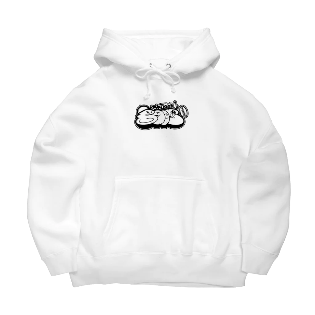 BAITONER HOUSEの モノクロスローアップ Big Hoodie