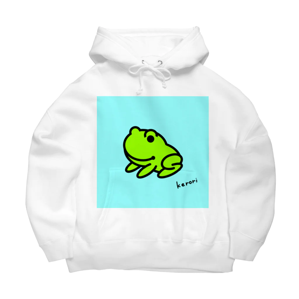 雑貨屋kerori(ザッカヤケロリ）のカエル（おすわり） Big Hoodie