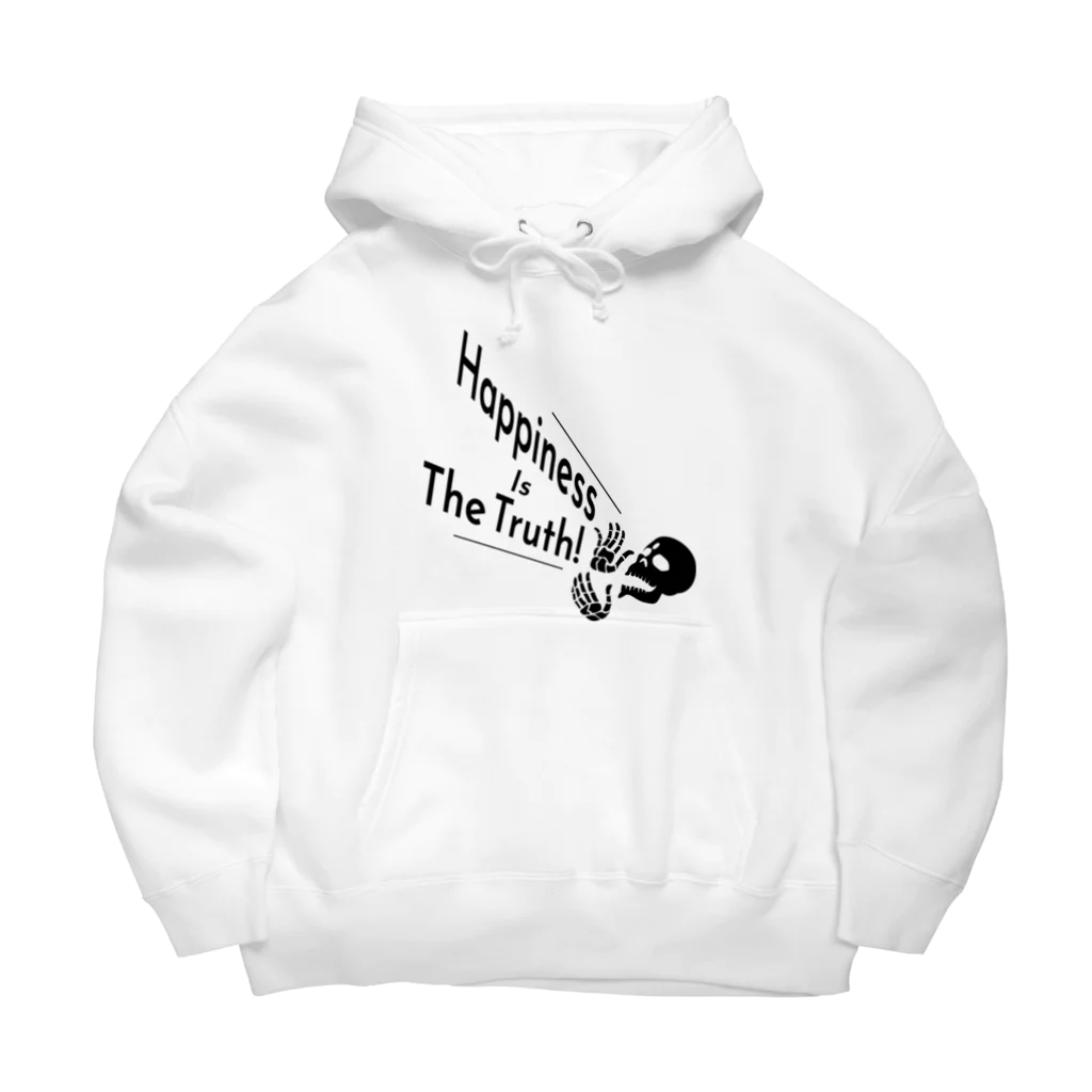 『NG （Niche・Gate）』ニッチゲート-- IN SUZURIのHappiness Is The Truth!（黒） Big Hoodie