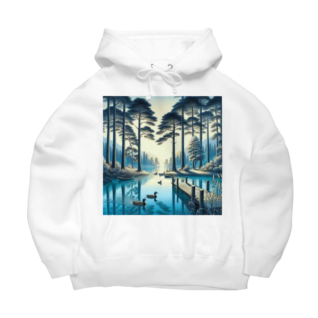 Rパンダ屋の「湖」グッズ Big Hoodie