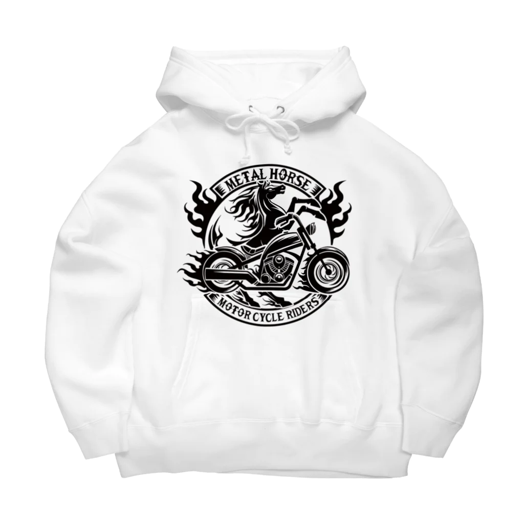 METAL HORSE 金属の馬のMETAL HORSE 馬トライバル Big Hoodie