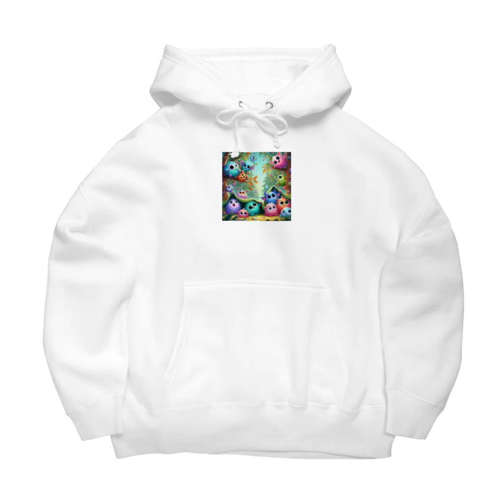 mi305090509_のほっこりまんまるちびモンスター Big Hoodie