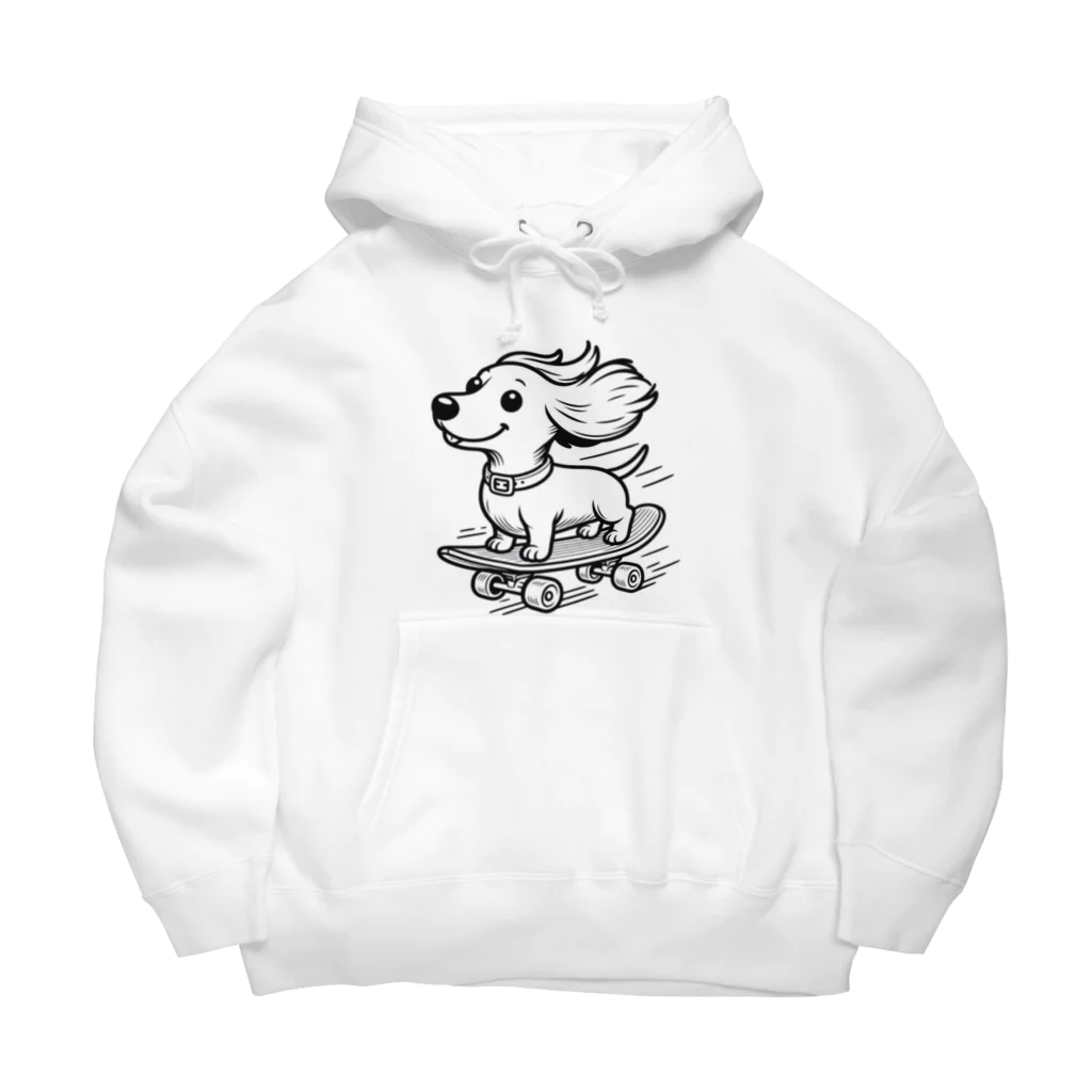 DOG is GOD のスケボー犬ライダー Big Hoodie