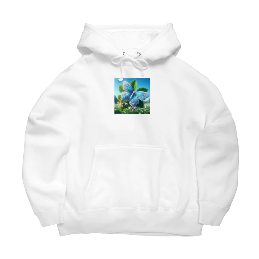 Chihiro0318の水色に舞う美しい蝶々 Big Hoodie