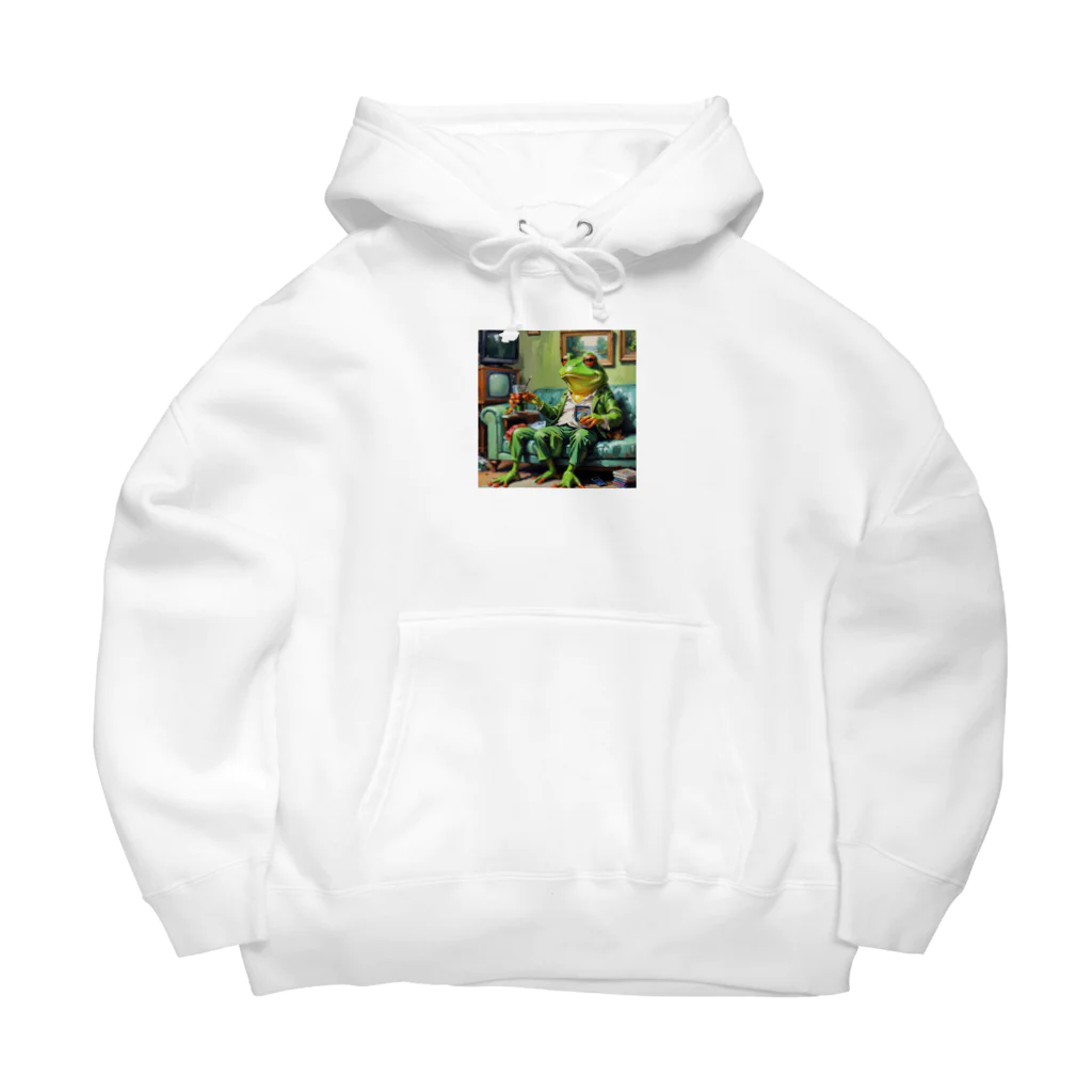 zukit4sのジョークを言っているカエル Big Hoodie