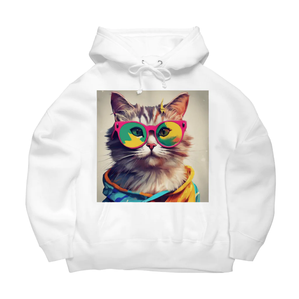 てんとくろ助のぱりぴねこ Big Hoodie