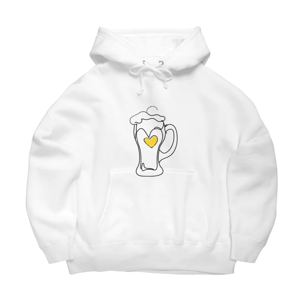 A-Kdesignのbeer love① ビッグシルエットパーカー