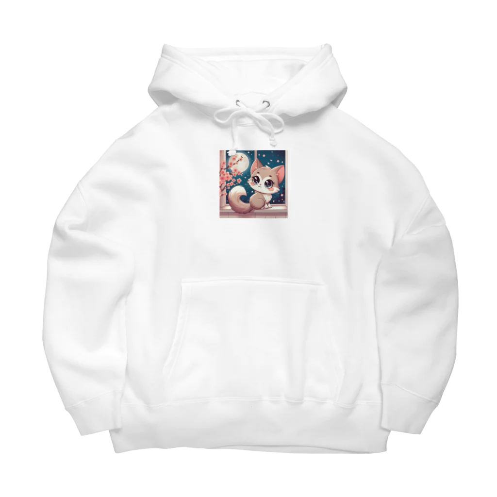 rinngの目が可愛い猫グッズ Big Hoodie